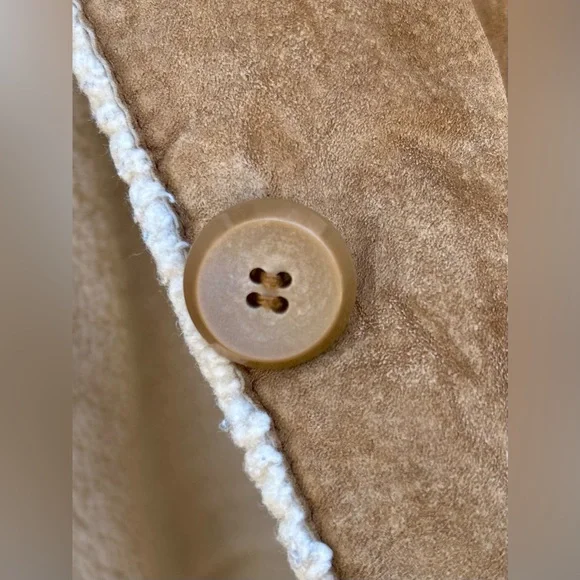 Vintage Suede faux fur lined coat - Picture 6 of 8